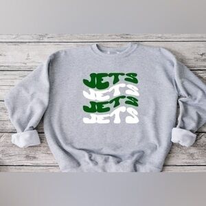 Jets wavy crewneck
